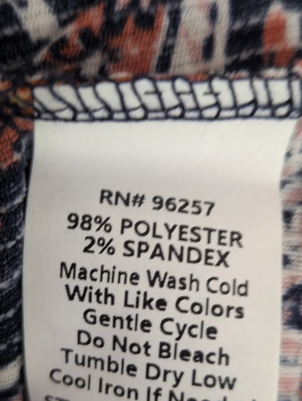 PerSeption Navy Blue Floral Paisley Sleeveless V Neck Blouse - 1X